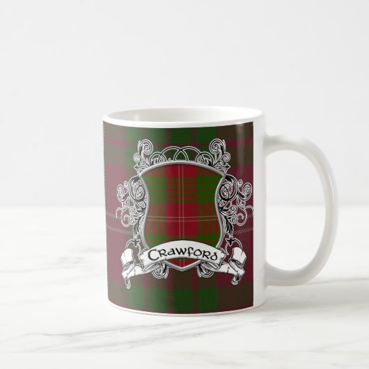 Mug Bouclier de tartan de Crawford (Droite)