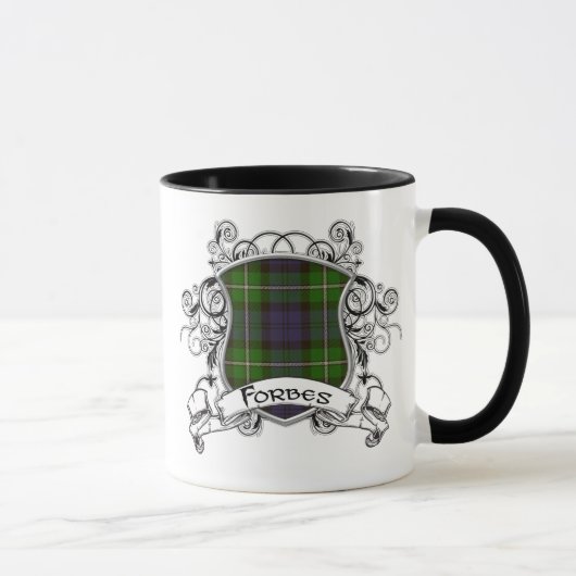 Mug Bouclier de tartan de Forbes (Droite)