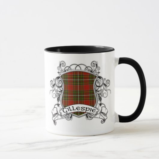 Mug Bouclier de tartan de Gillespie (Droite)