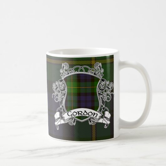 Mug Bouclier de tartan de Gordon (Droite)