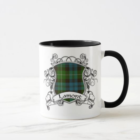 Mug Bouclier de tartan de Lamont (Droite)