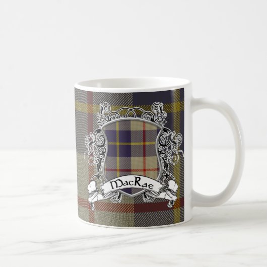 Mug Bouclier de tartan de MacRae (Droite)