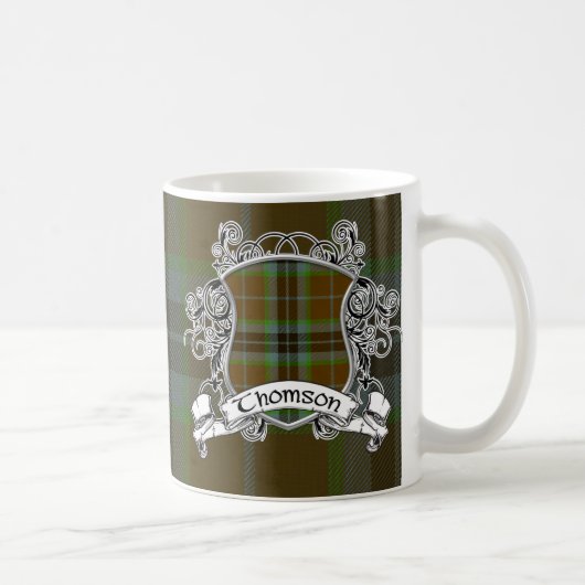 Mug Bouclier de tartan de Thomson (Droite)