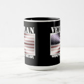 Mug Bouclier Drapeau Américain - Vétérinaire - À Porte (Centre)