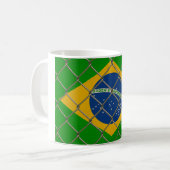 Mug Bouclier du drapeau brésilien (Devant gauche)