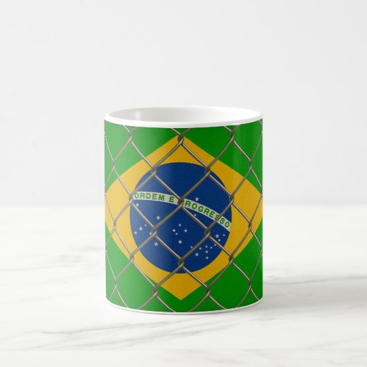 Mug Bouclier du drapeau brésilien (Centre)