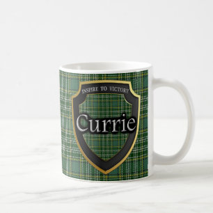 Mug Bouclier écossais de tartan de Currie de clan