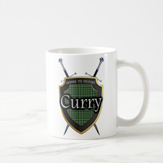Mug Bouclier et épées de tartan de cari de Currie de (Droite)