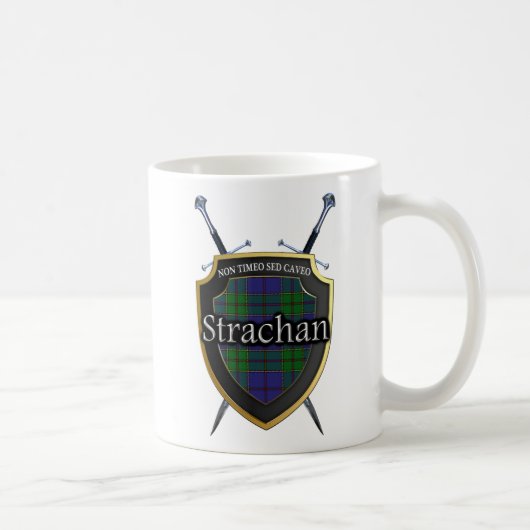 Mug Bouclier et épées de tartan de Strachan de clan (Droite)