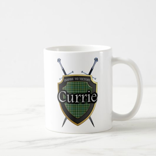 Mug Bouclier et épées écossais de tartan de Currie de (Droite)