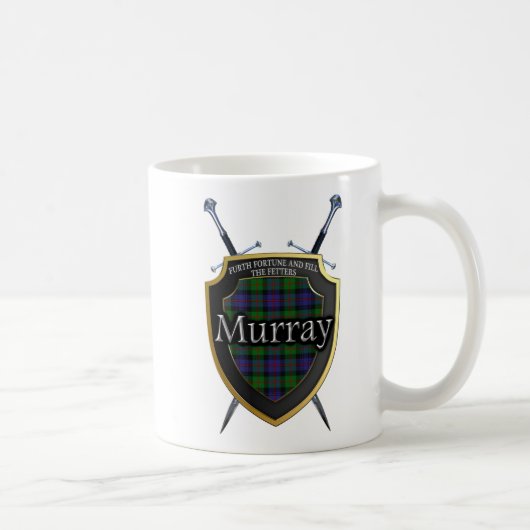 Mug Bouclier et épées écossais de tartan de Murray de (Droite)