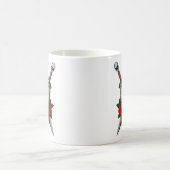 Mug Bouclier et épées libanais usés de drapeau avec (Centre)