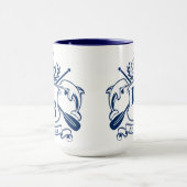 Mug Bouclier nautique de laurier d'avirons d'Ancre de (Centre)