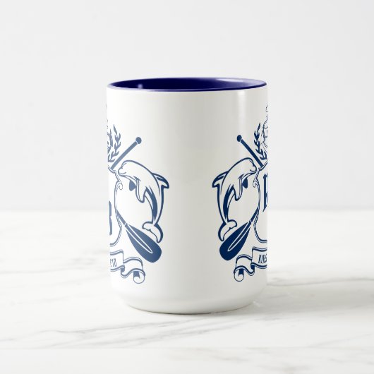 Mug Bouclier nautique de laurier d'avirons d'Ancre de (Centre)