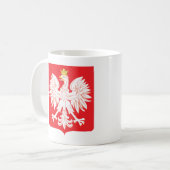 Mug Bouclier polonais de rouge d'Eagle (Devant gauche)