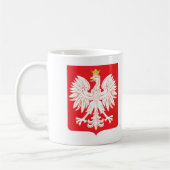 Mug Bouclier polonais de rouge d'Eagle (Gauche)