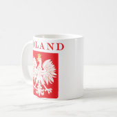 Mug Bouclier rouge aigle polonais (Devant gauche)