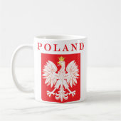 Mug Bouclier rouge aigle polonais (Gauche)