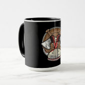 Mug Bouclier Viking - Logo Dessin Animé (Devant gauche)