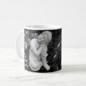 Mug Bouddha Bois Respirer Répéter – Affirmation Noir B (Devant gauche)