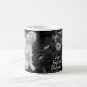 Mug Bouddha Bois Respirer Répéter – Affirmation Noir B (Centre)