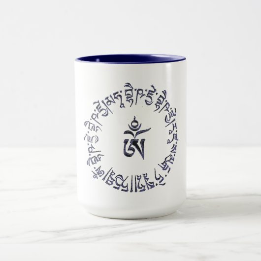 Mug Bouddha Bouddha Bouddha Mantra design (Centre)