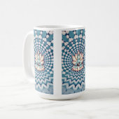 Mug Bouddha Bouddhisme Zen Infinity Mirage Bleu (Devant gauche)