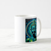 Mug Bouddha céleste Tee d'art spirituel cosmique (Devant droit)
