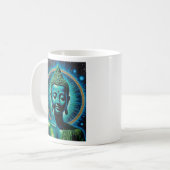 Mug Bouddha céleste Tee d'art spirituel cosmique (Devant gauche)