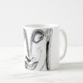 Mug Bouddha couché Wat Pho Bangkok Thaïlande B&W (Devant droit)