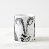 Mug Bouddha couché Wat Pho Bangkok Thaïlande B&W (Centre)