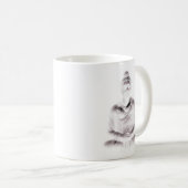 Mug Bouddha dans le blanc (Devant droit)