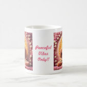 Mug Bouddha de fleurs roses méditant (Centre)