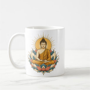 Mug Bouddha Lever de Soleil Lotus Méditation