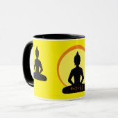 Mug Bouddha - Mantra & méditation Thé/Café muqueuse (Devant gauche)