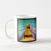 Mug Boudhanath Stupa, Bouddha Eyes, Katmandou, Népal (Gauche)