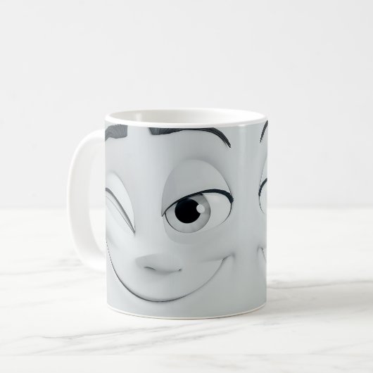 Mug Boue 3D face de dessin en ébullition 10 (Devant gauche)
