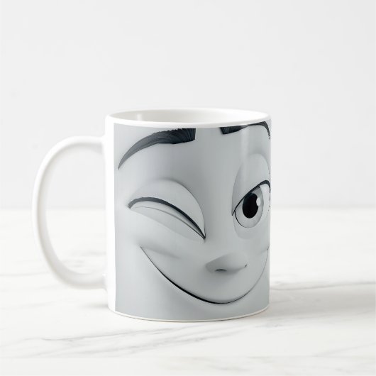 Mug Boue 3D face de dessin en ébullition 10 (Gauche)