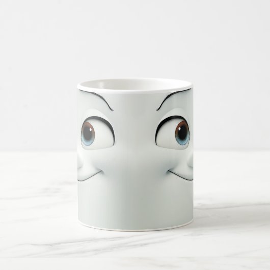 Mug Boue 3D face de dessin en ébullition 4 (Centre)