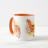 Mug Boue à cheval Orange Carrousel (Devant gauche)