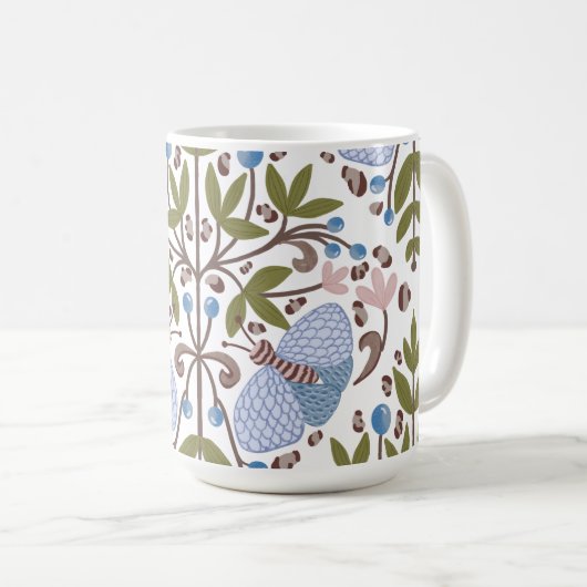 Mug Boue à motif floral moth (Devant droit)