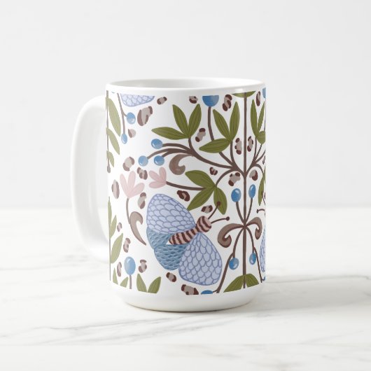 Mug Boue à motif floral moth (Devant gauche)