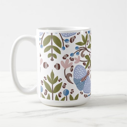 Mug Boue à motif floral moth (Gauche)