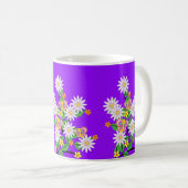 Mug Boue à papillon floral pourpre (Devant droit)