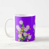 Mug Boue à papillon floral pourpre (Gauche)
