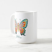 Mug Boue à papillon personnalisée (Devant gauche)