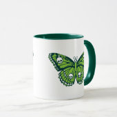 Mug Boue à papillon vert de poison (Devant droit)