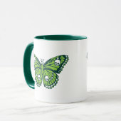 Mug Boue à papillon vert de poison (Devant gauche)