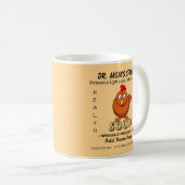 Mug Boue à soupe de poulet personnalisée (Devant droit)