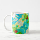 Mug Boue Abstraite bleue et verte - Nature calme (Gauche)
